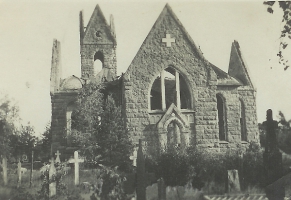 Утраченная кирха в Пионерском - Руины церкви. Фото с викисклада