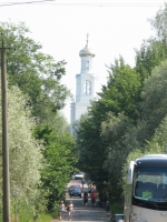 Колокольня Юрьева монастыря - То же, но в более удаленной перспективе, от Витославлиц.
