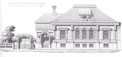 Фасад. Зодчий, 1872, 2 лист 9